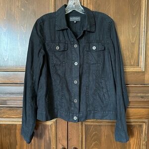 Michael Stars Black Linen Jacket - M
